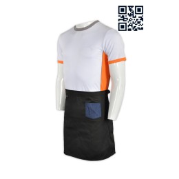 AP064 design catering half apron coffee cafe apron supplier professional chef tailor made uniform company supplier AP064 design catering half apron coffee cafe apron supplier professional chef tailor made uniform company supplier